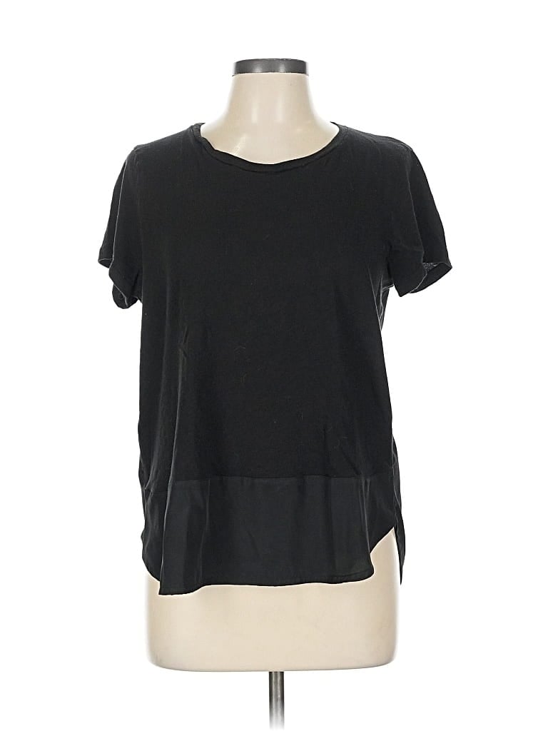 Pre-owned J.crew Factory Store Short Sleeve T-shirt In Black