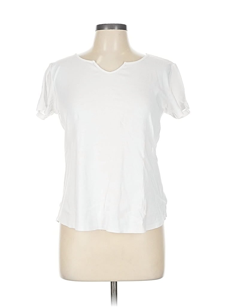 ANNE KLEIN SPORT Pre-owned Short Sleeve T-shirt In White