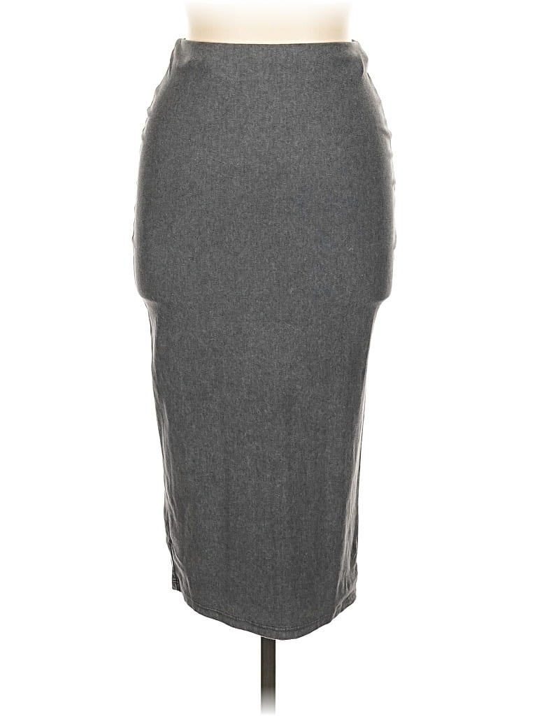 Pre-owned Assorted Brands Formal Skirt In Gray