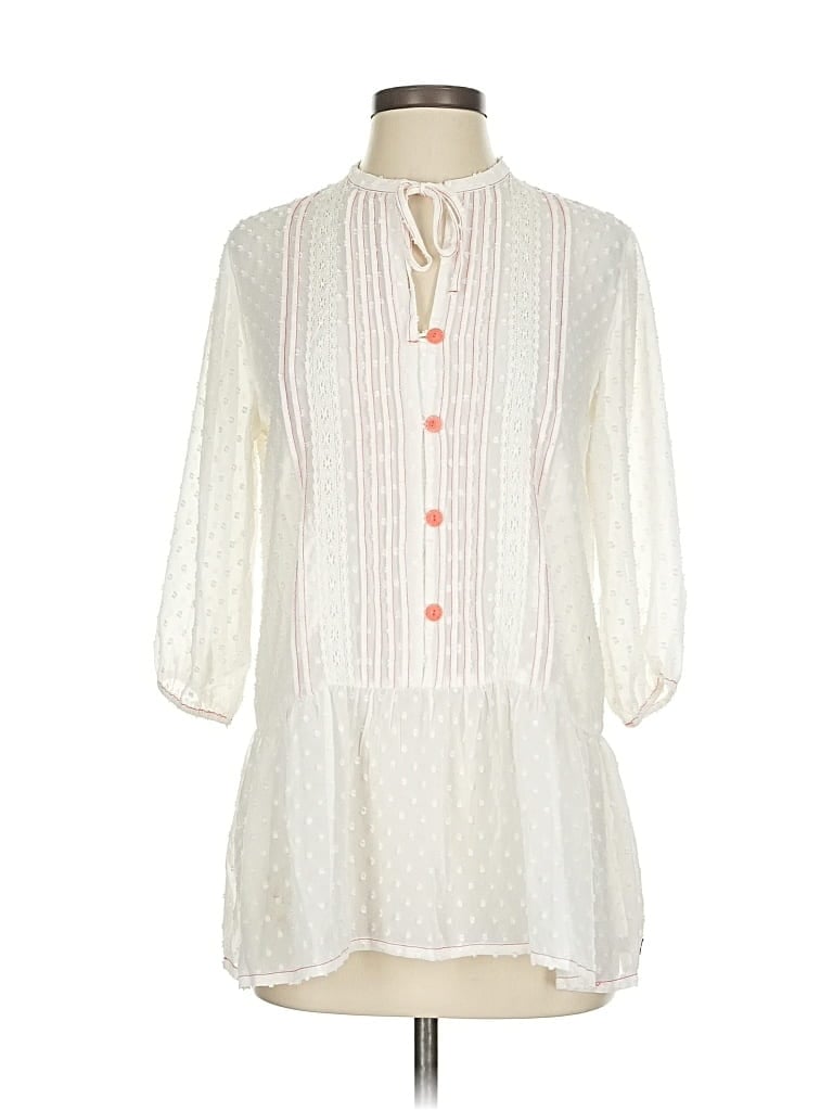 Pre-owned Matilda Jane 3/4 Sleeve Blouse In White