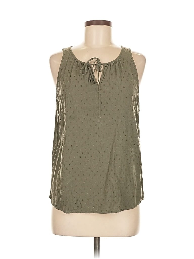 Pre-owned Sonoma Goods For Life Sleeveless Blouse In Green