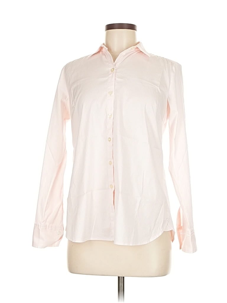 ANN TAYLOR Pre-owned Long Sleeve Blouse In White