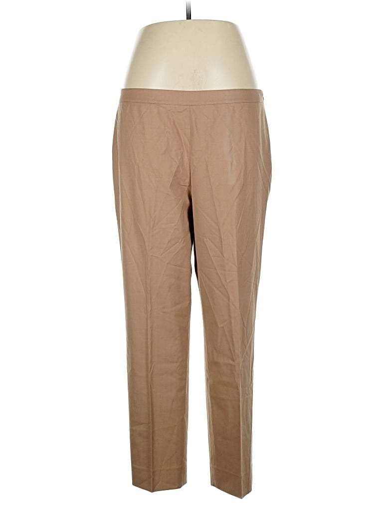 Pre-owned Lafayette 148 Wool Pants In Brown