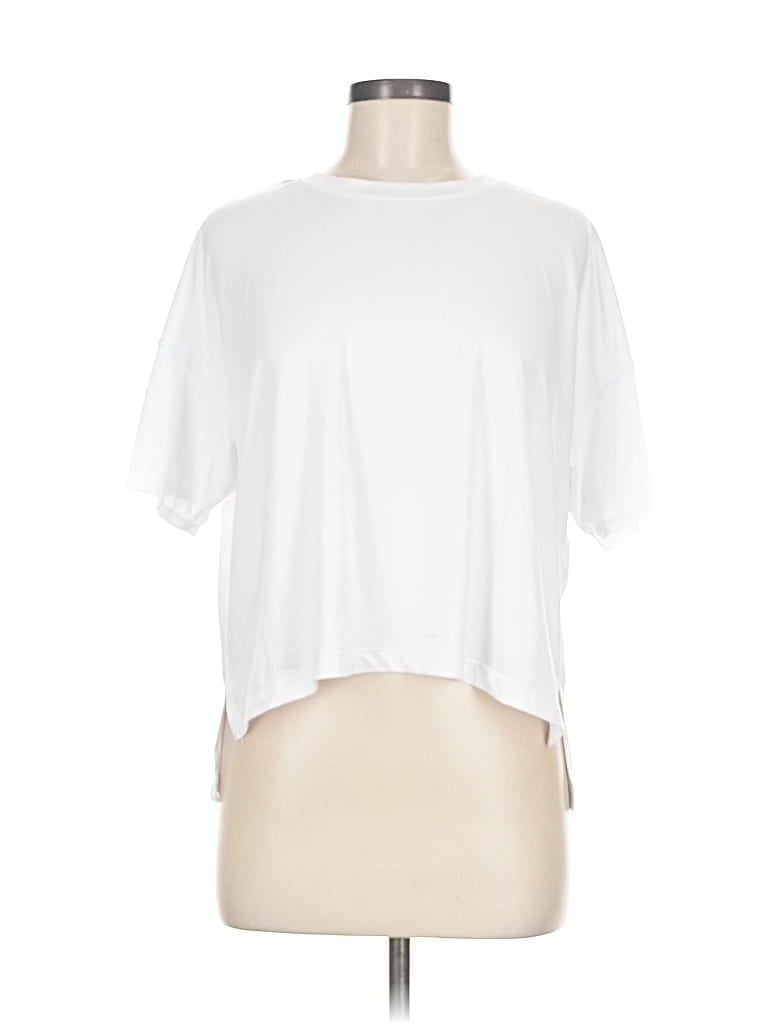 Pre-owned 90 Degree By Reflex Short Sleeve T-shirt In White