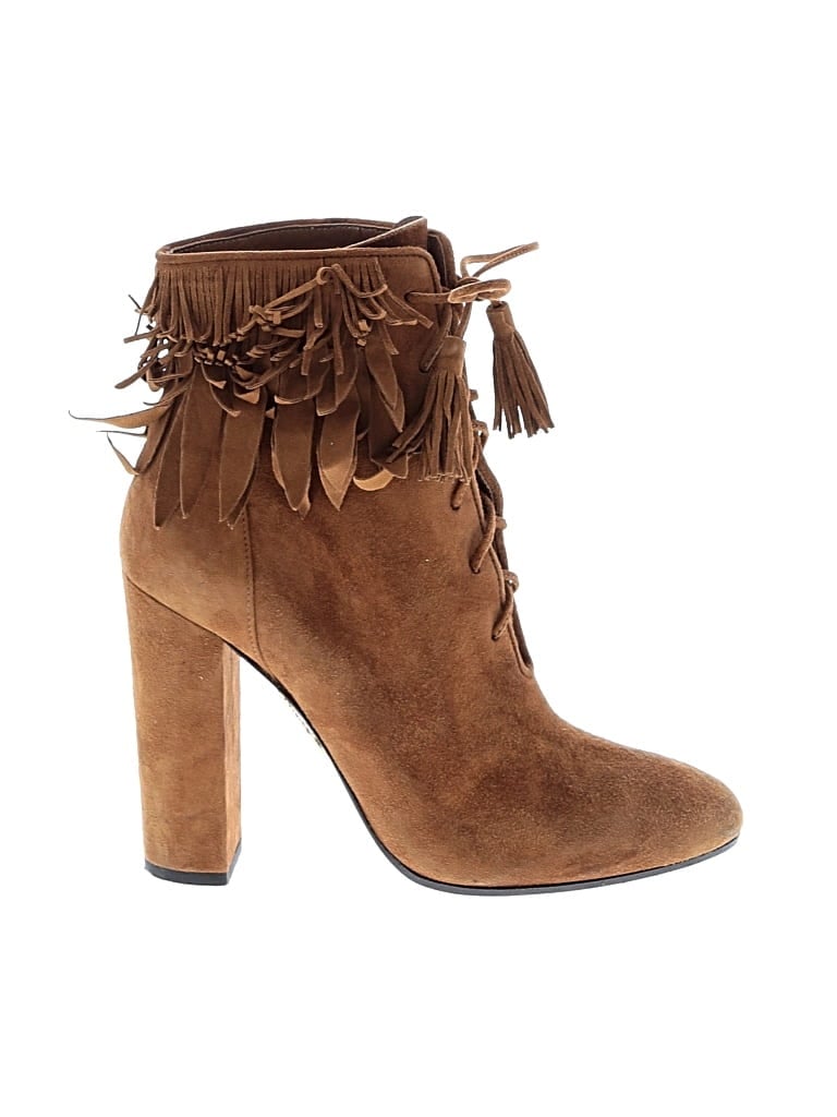 Click to view more detailed imagery on our partner's website Pre-owned Aquazzura Ankle Boots In Brown
