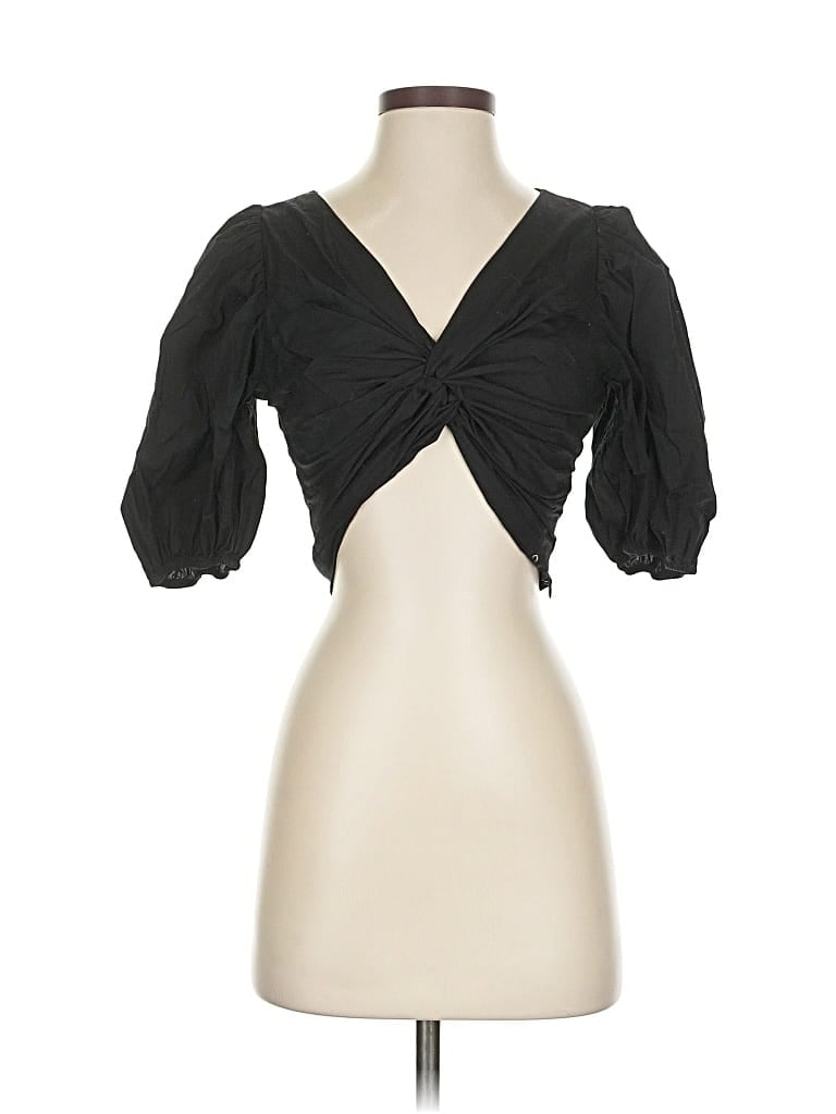 Pre-owned Jason Wu 3/4 Sleeve Blouse In Black