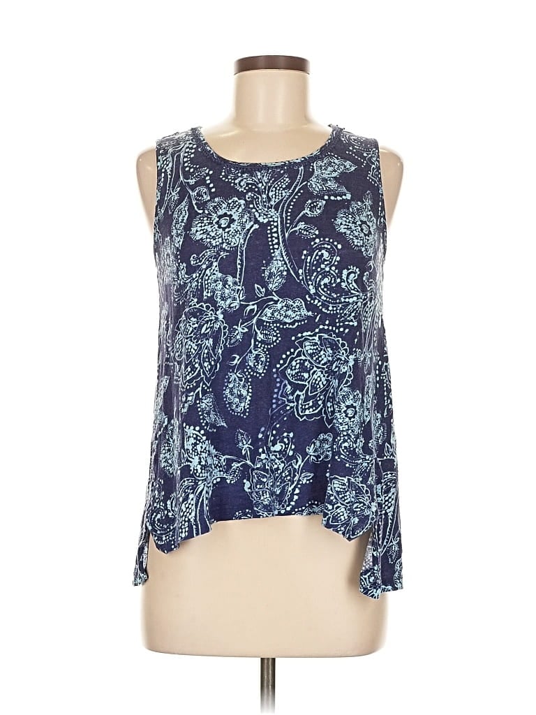 Pre-owned Artisan Ny Sleeveless Blouse In Blue