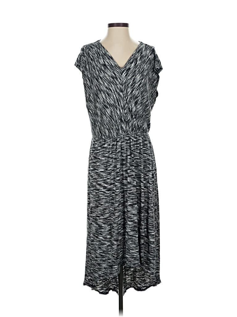 Pre-owned Assorted Brands Casual Dress In Gray