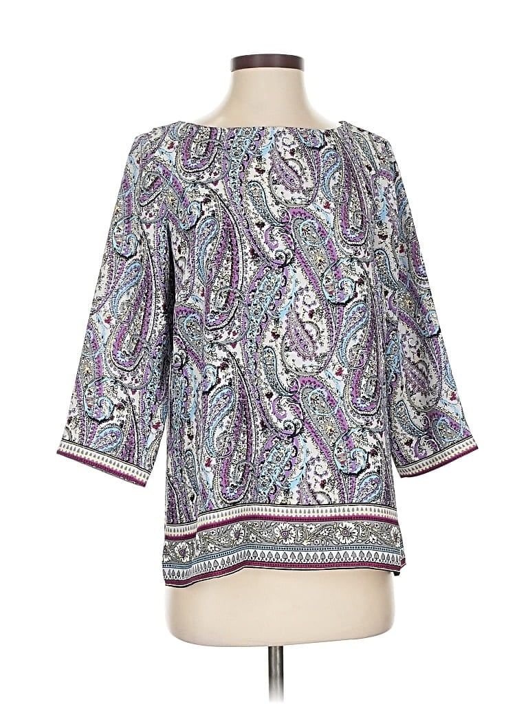 Jjill 3/4 Sleeve Blouse In Purple