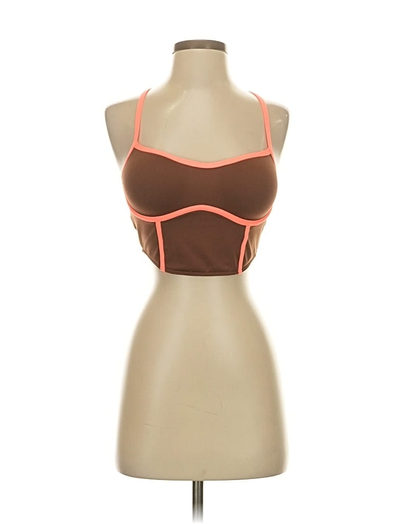 Pre-owned Victoria's Secret Pink Sports Bra In Brown