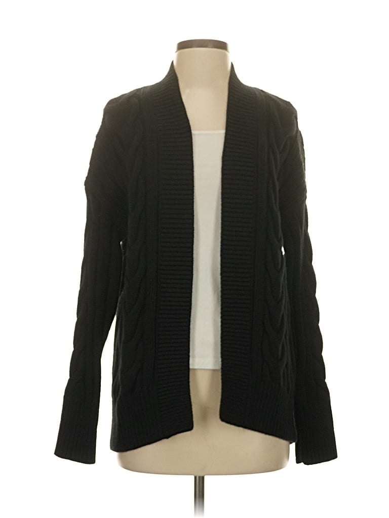 Pre-owned Banana Republic Factory Store Cardigan Sweater In Black