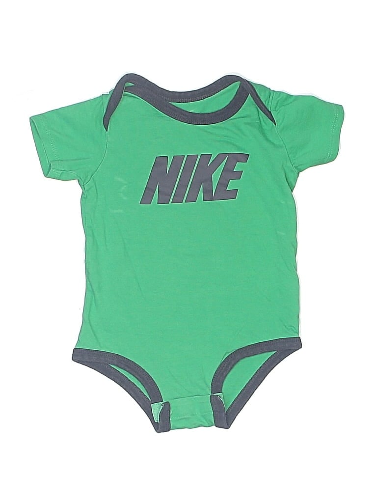 Click to view more detailed imagery on our partner's website Pre-owned Nike Babies' Short Sleeve Onesie In Green