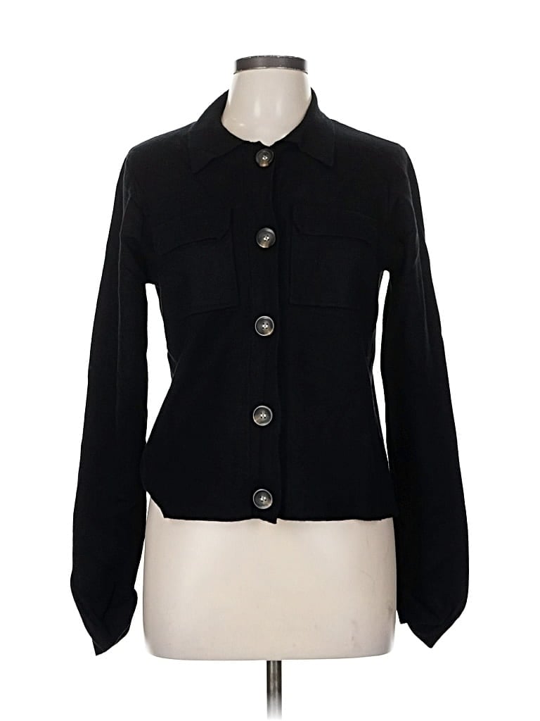 Pre-owned T Tahari Cardigan Sweater In Black