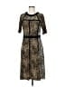 Just... Taylor Animal Print Brown Cocktail Dress Size 8 - photo 1