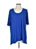 HEATHER Blue Short Sleeve T-Shirt Size L - photo 1