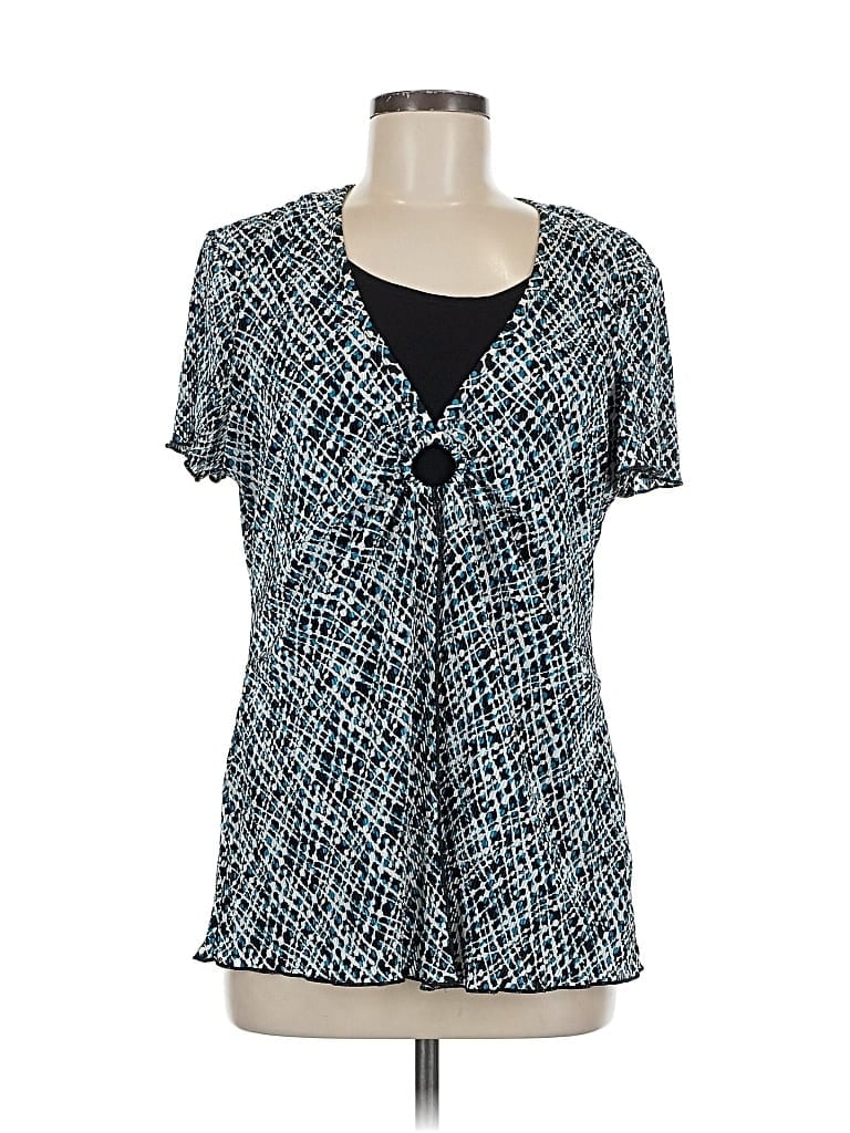 CONNECTED APPAREL Pre-owned Short Sleeve T-shirt In Blue