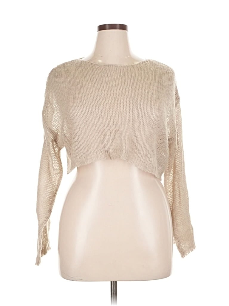 Pre-owned Assorted Brands Cardigan Sweater In Brown