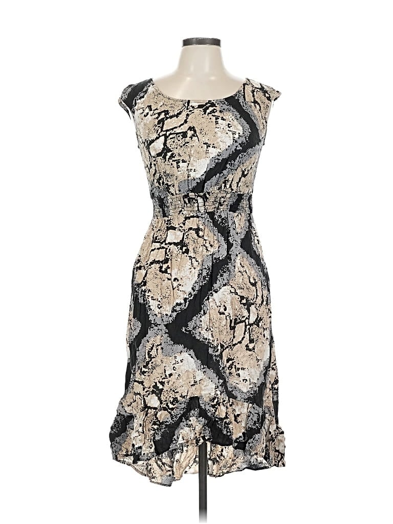 Pre-owned Ab Studio Cocktail Dress In White