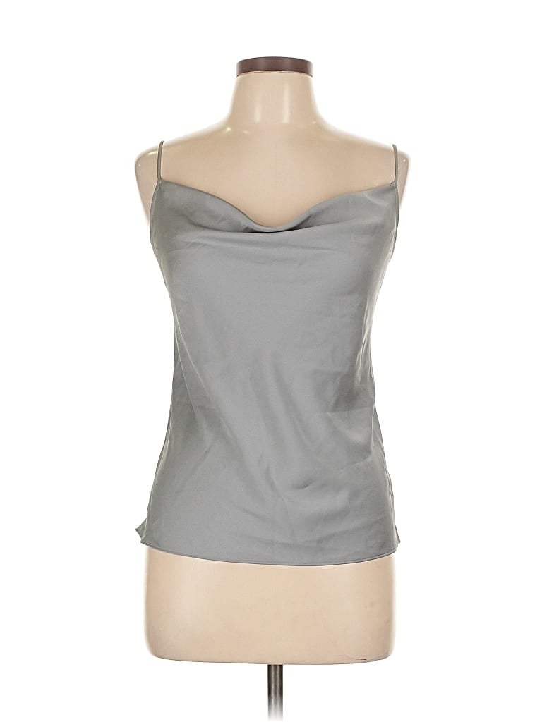 Pre-owned J.ing Sleeveless Top Gray Strapless Neckline Tops