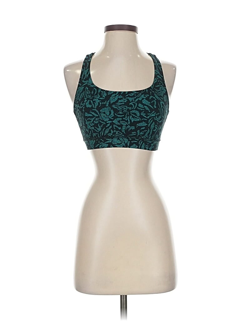 Pre-owned Lululemon Athletica Tank Top Teal Halter Neckline Tops In Blue