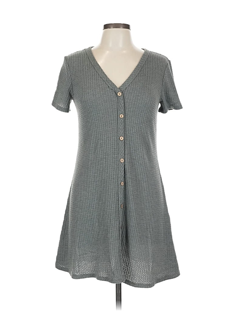Pre-owned Paper Crane Casual Dress In Gray