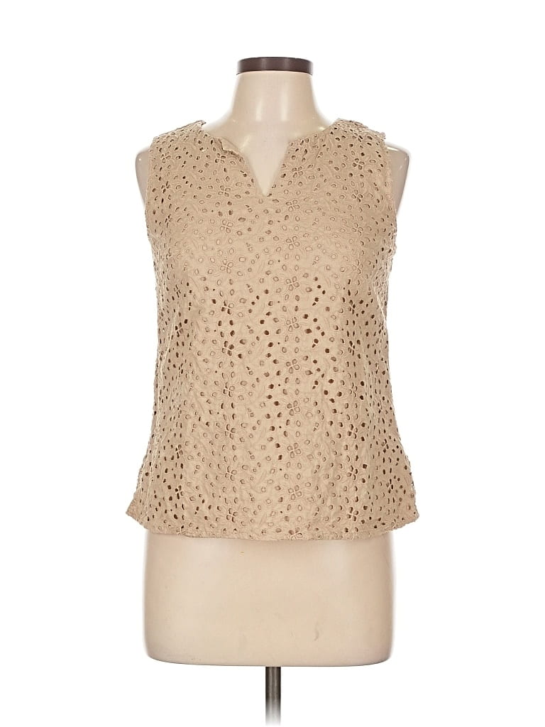 Pre-owned Talbots Sleeveless Blouse In Brown