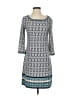 Max Studio Argyle Gray Casual Dress Size S - photo 1