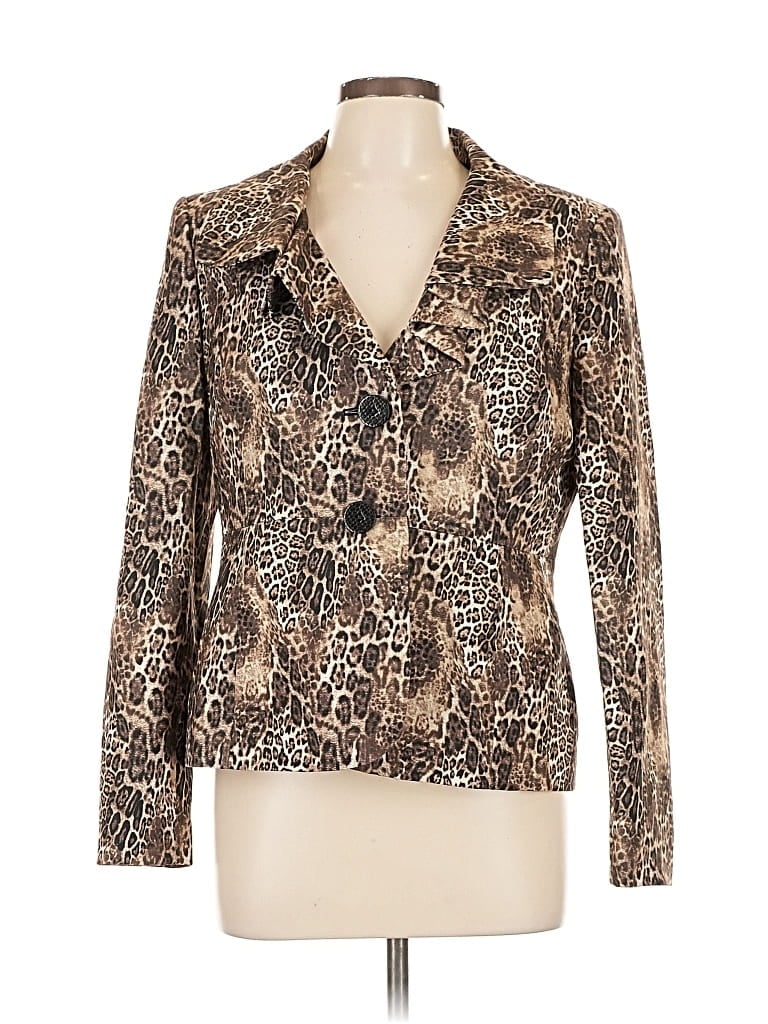 Pre-owned Le Suit Blazer Jacket In Gold