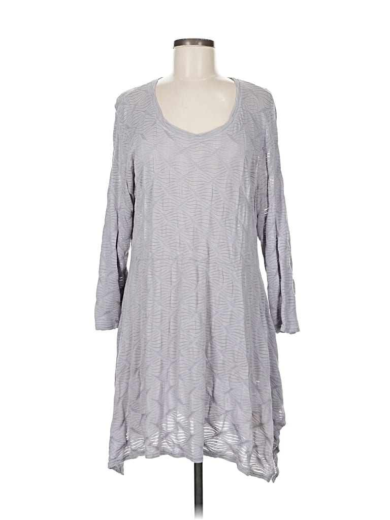 Pre-owned Cut Loose Casual Dress In Gray