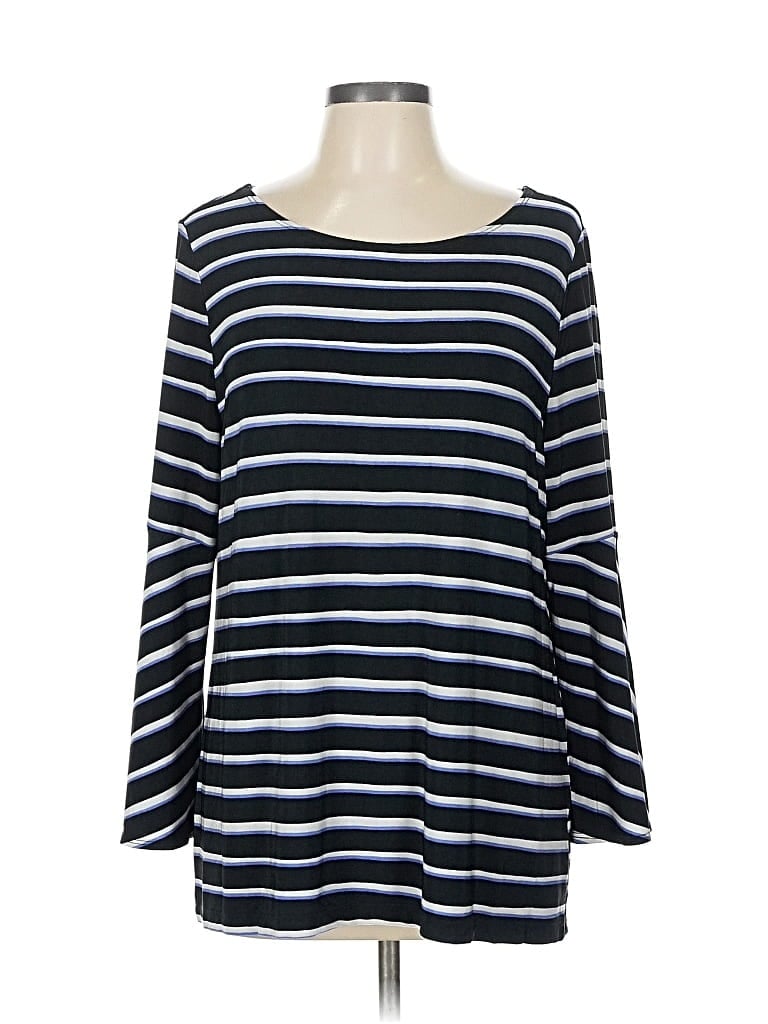 Pre-owned Travelers By Chico's 3/4 Sleeve T-shirt In Blue