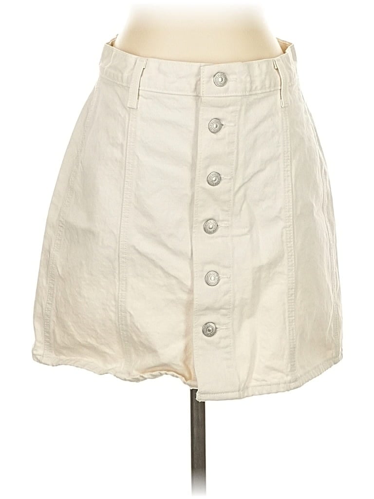Pre-owned Levi's Casual Skirt In White