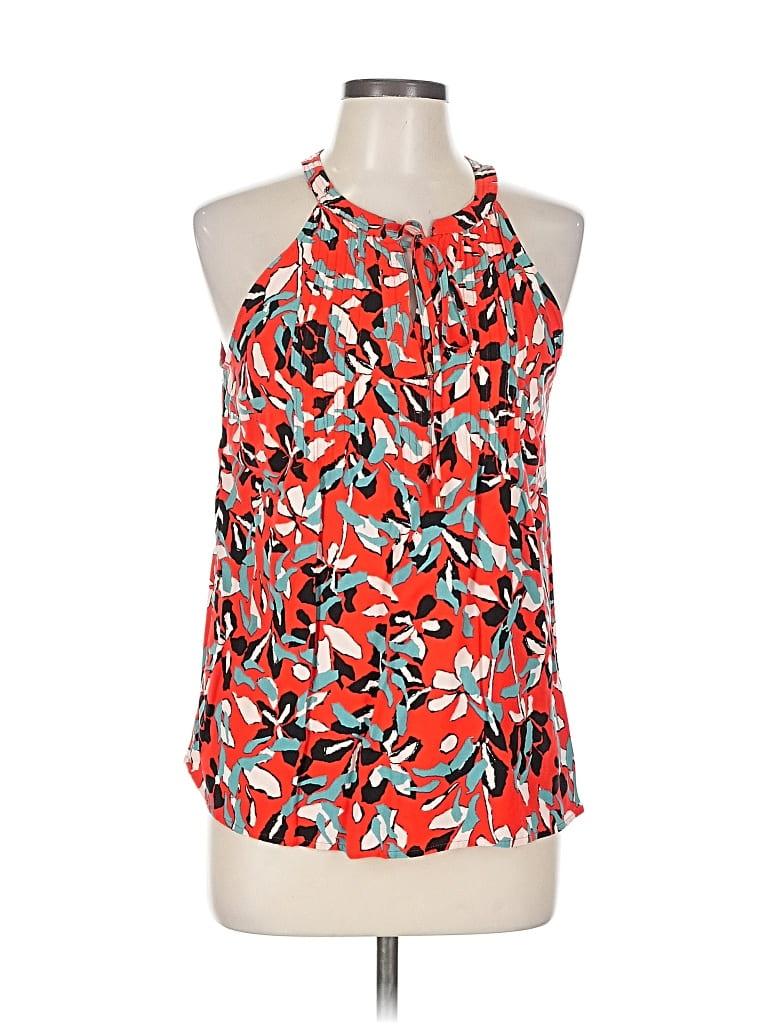 Pre-owned Daniel Rainn Sleeveless Blouse In Red