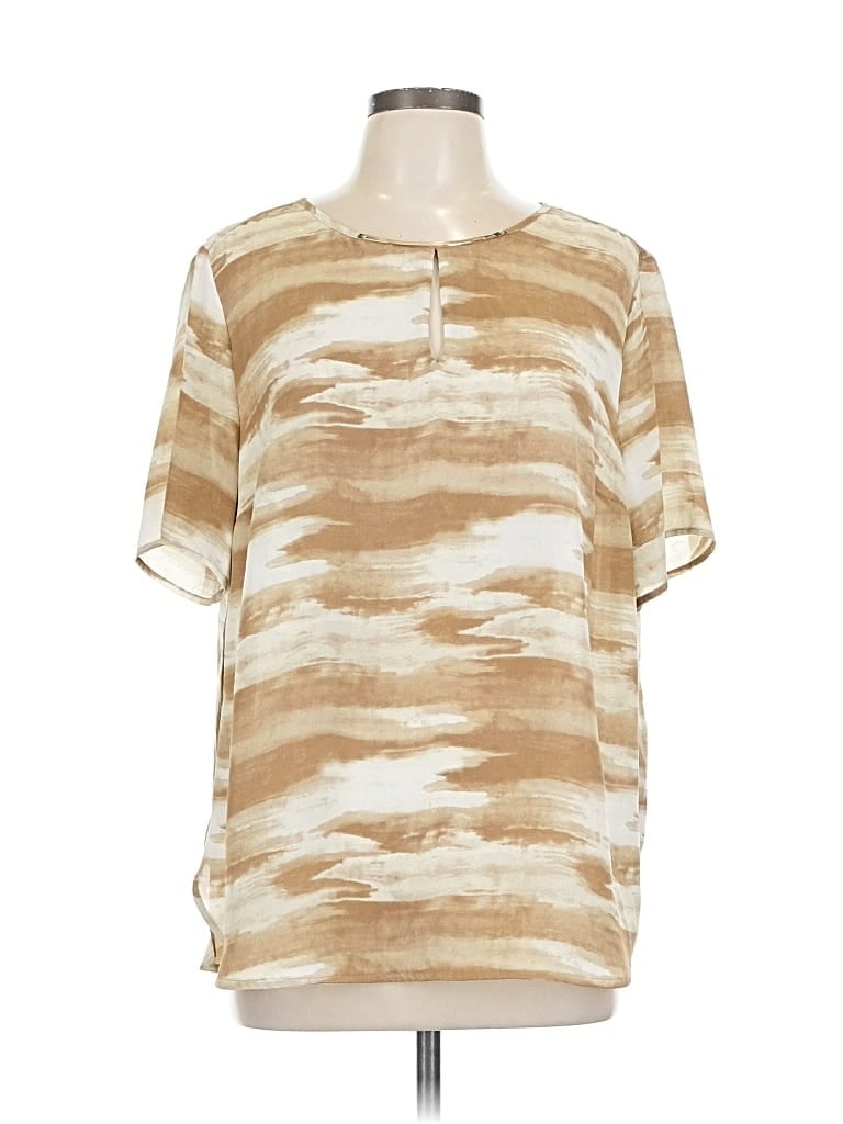 MICHAEL MICHAEL KORS Pre-owned Short Sleeve Blouse In Brown