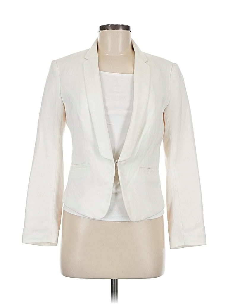 H&M Pre-owned Blazer Jacket In White