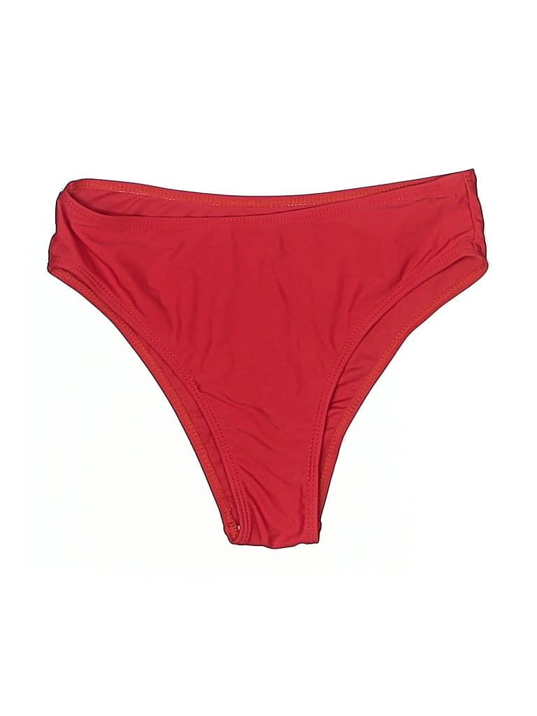 Pre-owned Shein Swimsuit Bottoms In Red