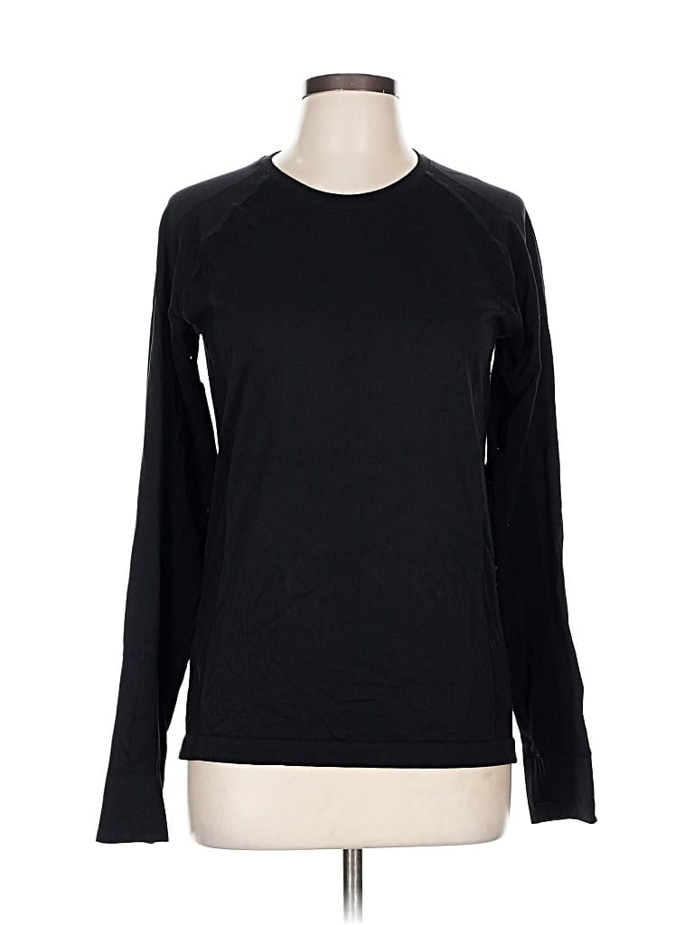 Pre-owned Sweaty Betty Long Sleeve T-shirt In Black
