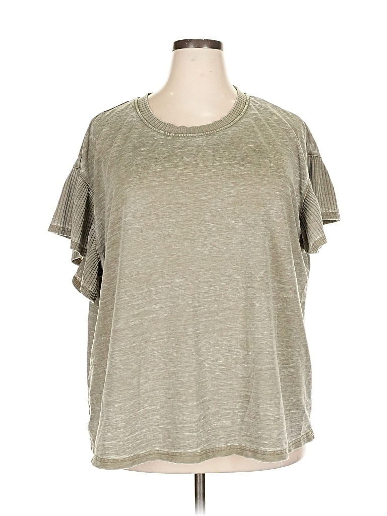 Pre-owned Jane And Delancey Short Sleeve T-shirt In Gray