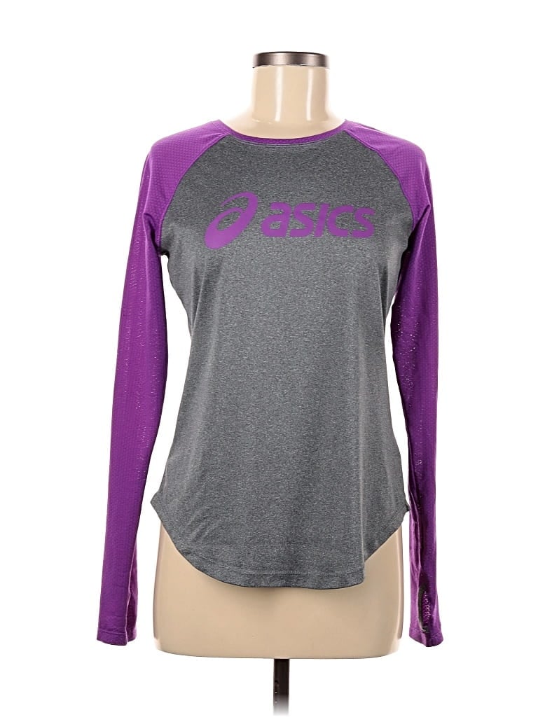 Pre-owned Asics Long Sleeve T-shirt In Purple