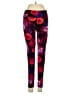 No Boundaries 100% Recycled Polyester Hearts Purple Red Leggings Size S - photo 1
