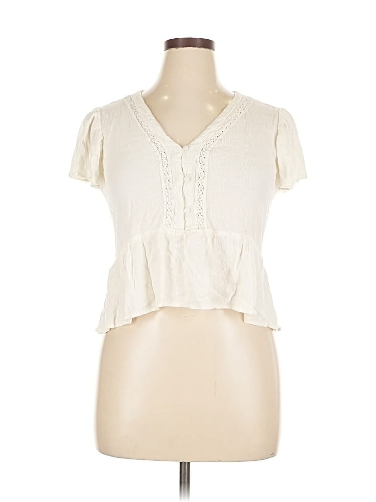Pre-owned Eyeshadow Short Sleeve T-shirt In White
