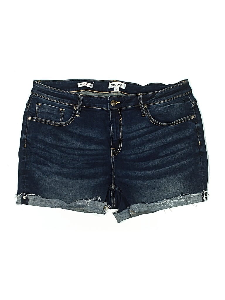 Pre-owned Vigoss Denim Shorts In Blue