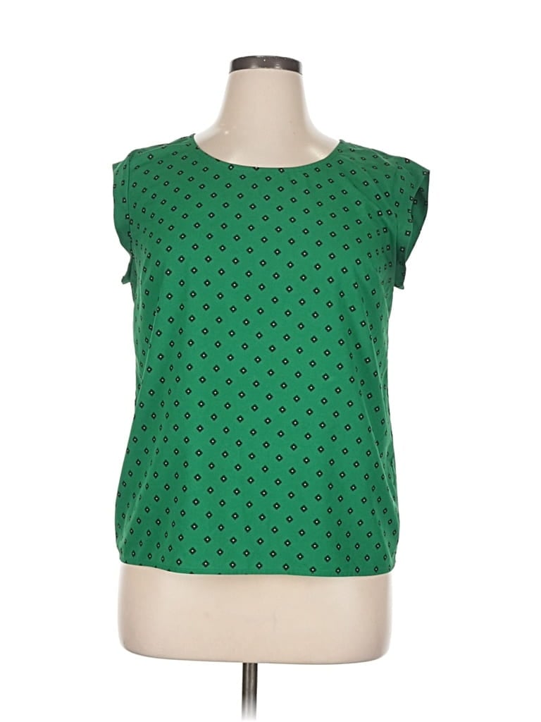 Pre-owned Merona Sleeveless Blouse In Green