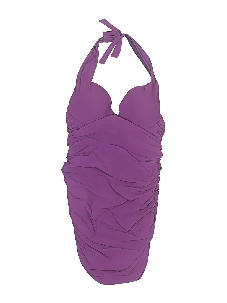 Pre-owned Natori Swimsuit Top Purple Swimwear