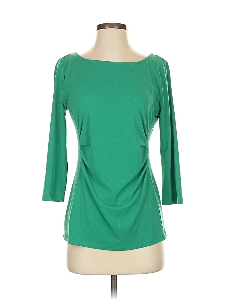 Pre-owned Ann Taylor 3/4 Sleeve T-shirt In Green