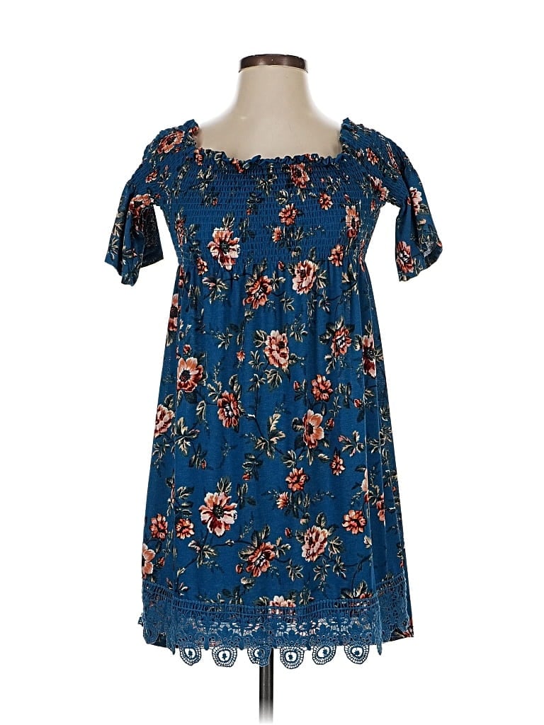 Pre-owned Xhilaration Casual Dress In Blue