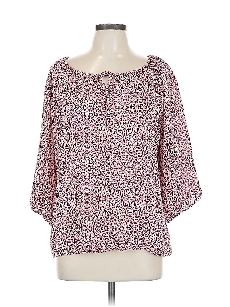 LAUNDRY BY SHELLI SEGAL Pre-owned 3/4 Sleeve Blouse In Pink