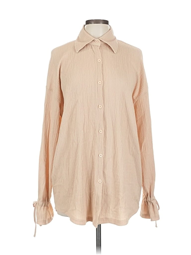 Pre-owned Unbranded Long Sleeve Blouse In Brown