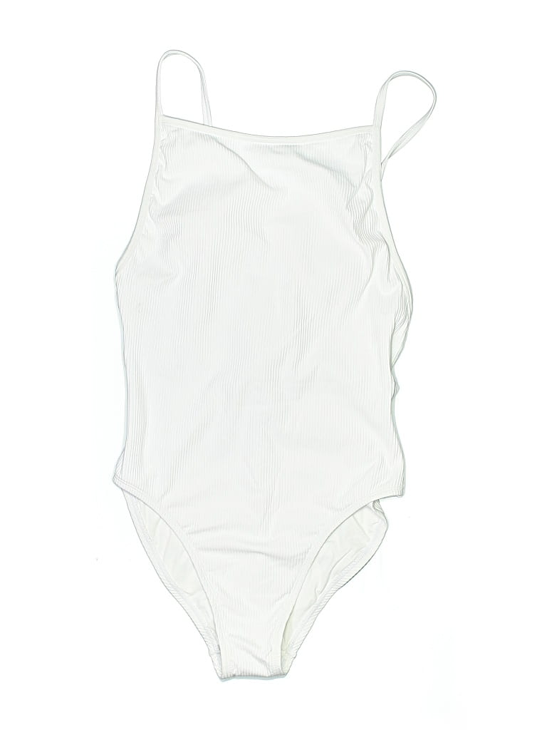 Pre-owned Andie One Piece Swimsuit In White