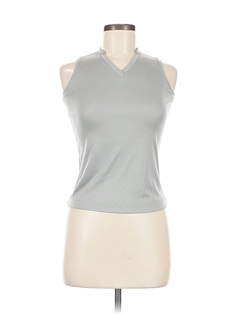Pre-owned Slazenger Sleeveless T-shirt In Silver
