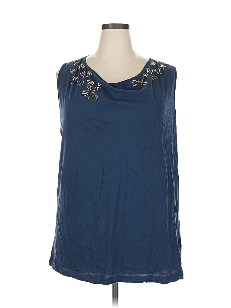 Pre-owned Calvin Klein Jeans Est.1978 Calvin Klein Jeans Sleeveless Blouse In Blue